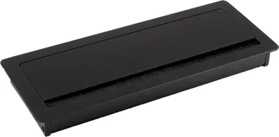 Produktbild von Schwarze Aluminium-Kabeldurchführung 240 x 100 x 29 mm
