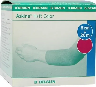Produktbild von Askina Haftbinde Color 8 cmx20 m pink 1 St