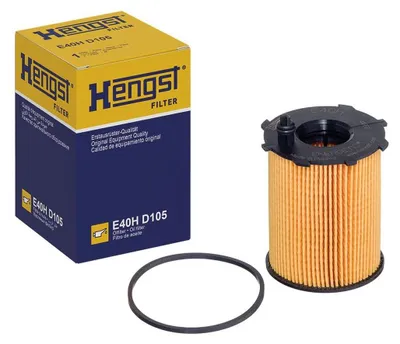 Productafbeelding van Oliefilter HENGST FILTER E40H D105 voor FORD Fiesta Mk6 (hatchback/drie deuren: JA8, JR8), FOCUS III Turnier, Fiesta Mk5 (hatchback/drie deuren: JH1, JD1, JH3, JD3), Kuga Mk2 (DM2)