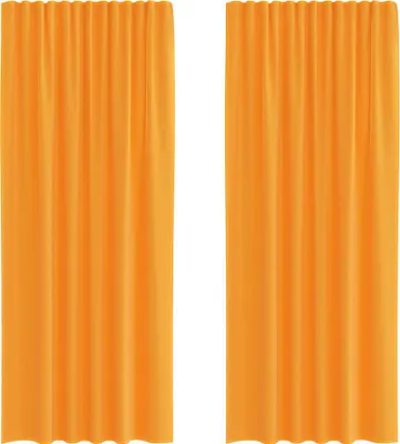 Image de Rideaux en voile à œillets 2 pcs orange