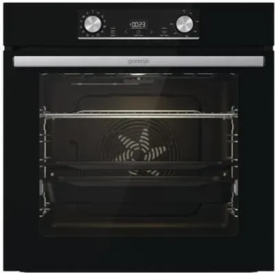 Produktbild von Gorenje Heisluft Inox Set 4, Keramik, 4 Zone(n), Glaskeramik, Schwarz, Drehregler, 60 cm