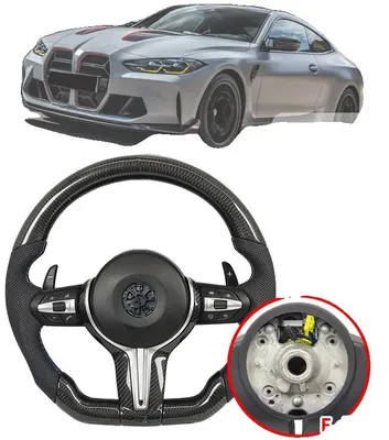 Productafbeelding van Stuurwiel, carbonvezel design, halfgeperforeerd leer, model E90