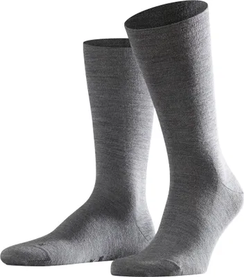Produktbild von FALKE Herren Socken - Sensitiv Berlin, Kurzstrumpf, Komfortbund, Uni, 39-46 Grau 39-42