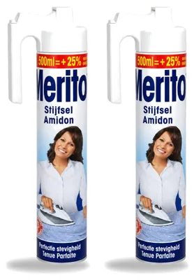 Produktbild von 2 x Merito Bügelspray - 500 ml - Vorteilspackung - 2 Stücke