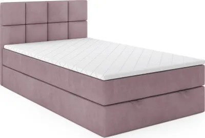 Produktbild von VELAR Boxspringbett mit bettkasten "OLAF", 120 cm, ROSA