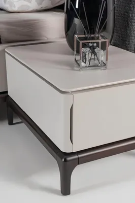 Image de Chambre à coucher Table de chevet Design Meubles Tables de chevet en bois Table d'appoint