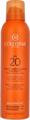 Produktbild von Collistar Moisturizing Tanning Spray SPF20, Sonnenschutzspray, Körper, Gesicht & Haar, Spray, Feuchtigkeitsspendend, Beruhigend, 200 ml, Erwachsene