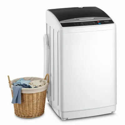 Produktbild von 7 kg Waschmaschine Toplader mit Schleuder, Waschvollautomat mit 10 Programme & 5 Wasserniveaus, Miniwaschmaschine 400W