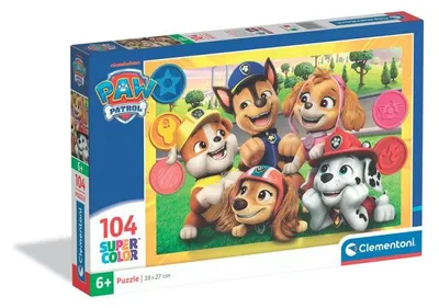 Image de Puzzle Pat' Patrouille Clementoni, 104 pièces, 38 x 27 cm, Images Couleurs Vives