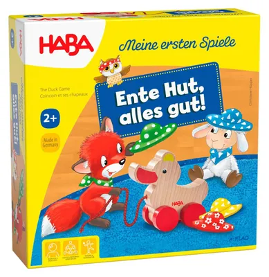 Produktbild von HABA Meine ersten Spiele Ente Hut alles gut Zuordnungsspiel ab 2 Jahren