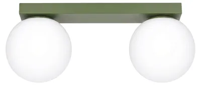 Obrázok produktu pre Stropné svietidlo YOLI 2 zelená oliva 2xG9 8W oceľ/sklo 14.5x12x34.5cm Sollux Lighting