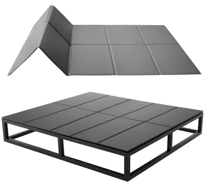 Obrázek produktu pro VEVOR Podpěra matrace, rozměr Cal King, 213x184 cm, skládací. Podpěra matrace s suchým zipem, PP jádro potažené tkaninou Oxford 600D, zabraňuje prohýbání pro kovové rámy, palandy a rozkládací pohovky
