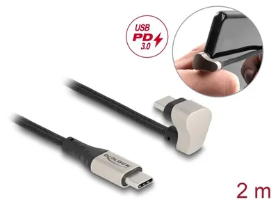 Image de Câble USB Delock - Câble USB-C (M) droit, 24 broches, vers USB-C (M), 24 broches