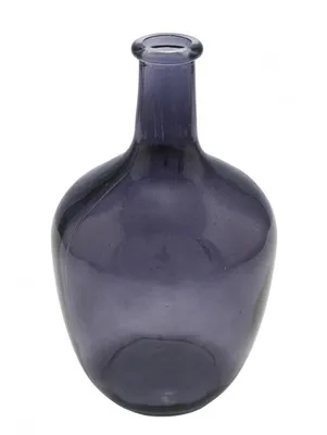 Produktbild von NEU Glasvase, anthrazit, ∅ 15 cm / Höhe: 25 cm, "Germany", handgefertigt