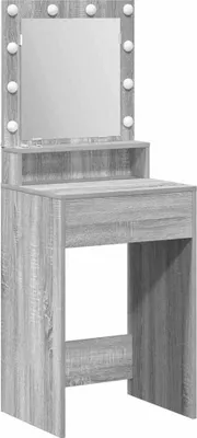 Zdjęcie produktu dla vidaXL Toaletka szara Sonoma 50 x 41 x 135 cm Materiał drewnopochodny