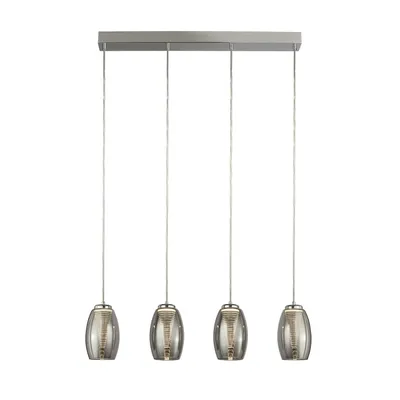 Obrázek produktu pro Závěsné svítidlo CYCLONE 4-light BAR s kouřovým sklem