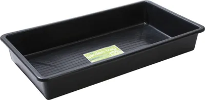 Produktbild von Garland Pflanzschale, rechteckig, Titan, schwarz, 100 x 55 x 15 cm