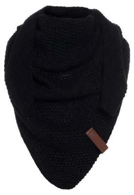 Immagine prodotto di Knit Factory Coco Sciarpa triangolare 140x60 cm nero liscio