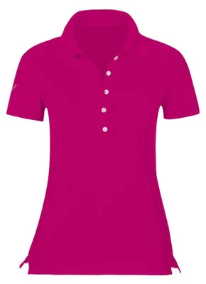 Immagine prodotto di Camicia polo da donna Trigema, colore magenta, taglia M, con chiusura a bottoni
