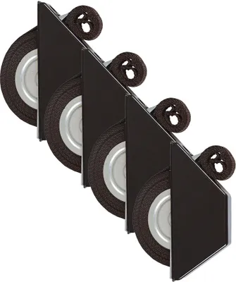 Produktbild von 4 x INOVATEC Rollladen Halbeinlass Gurtwickler braun Mini 5 m Gurtband