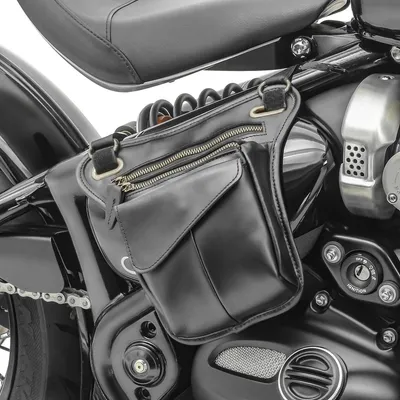 Produktbild von Seitentasche für Triumph Bonneville Bobber / Black SR1 Leder schwarz