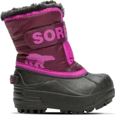 Imagen del producto de Sorel Snow Commander, modelo para niños pequeños, color Dahlia púrpura / Rosa Groovy, talla EU 24