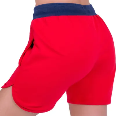 Zdjęcie produktu dla Nebulus bawełniane szorty LINDA damskie, szorty, spodnie letnie, Q2308 - Damskie, czerwony, XL/42