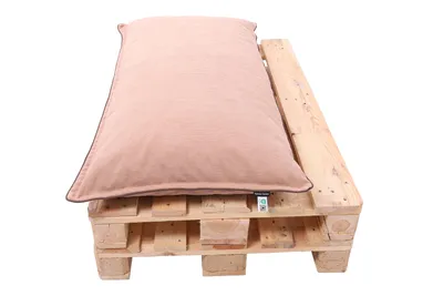 Produktbild von TexDeko® Cord Palettenkissen (Sitzkissen)120x50x18cm-Weicher Cordstoff, wasserabweisend, UV-beständig, waschbarer Bezug, Indoor & Outdoor (Cappuccino)