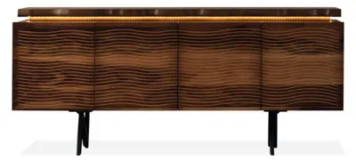 Produktbild von Designer Braune Holz Kommode s Sideboard Esszimmer Holzschrank