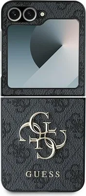 Produktbild von Guess, Schutzhülle für Samsung Galaxy Z Flip 6 mit elegantem 4G Muster, Grau