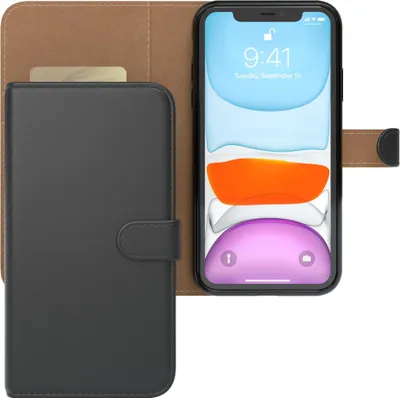 Produktbild von EAZY CASE Business Hülle für Apple iPhone 11 klappbar, Premium Kunstleder Handyhülle mit Kartenfach