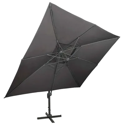 Immagine prodotto di vidaXL Ombrello Ampel con ventilazione 400x300 cm antracite