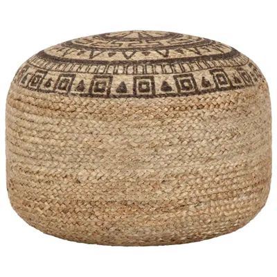 Image de Pouf fait à la main Marron 45 x 30 cm Jute