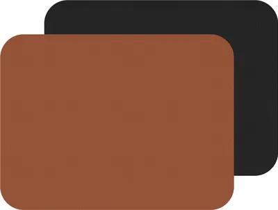 Produktbild von Fleximats Platzsets, 2er Sets, 46x33cm, Cognac/Schwarz