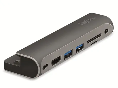 Immagine prodotto di LogiLink USB 3.2 (Gen 1) Docking Station USB-C a 7 porte nero/argento