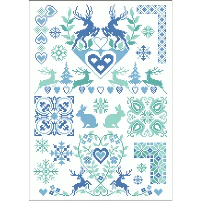 Obrázek produktu pro Návod k vyšívání kříž-steh "Folklor", 010 €