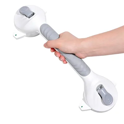 Produktbild von Haltegriff Haltegriffe Duschgriff mit Saugnapf Badezimmer-Haltegriff Rutschfest Duschgriff Ohne Bohren Wannengriff Badewannengriff 38cm