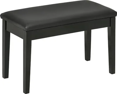Produktbild von Klavierbank Höhenverstellbarer Klavierhocker Mit Versteckten Stauraum, Pianobank Mit Lederkissen, Schwarz, 75 X 35 X 49 Cm