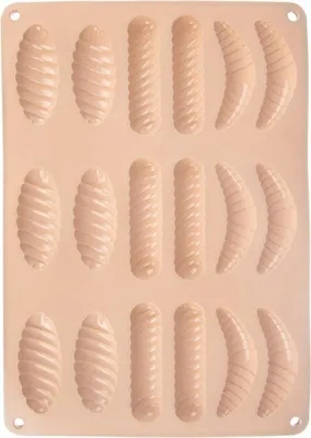 Immagine prodotto di Orion | Stampo per praline - Stampo per biscotti e praline - Stampo in silicone - Beige - Stampo da forno - 33x24,5x1 cm