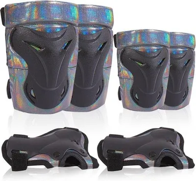 Produktbild von Famanu Knieschoner und Ellbogenschoner Set für Skateboard und Rollschuhe - Schutz für Erwachsene