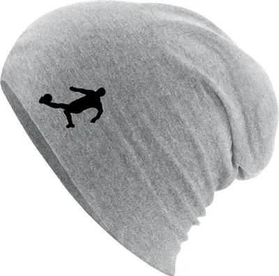 Produktbild von Huuraa Beanie Fußball Soccer Heather Grey One Size Baumwolle und Elasthan Mütze Geschenkidee