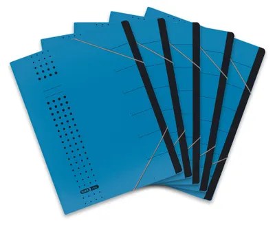 Produktbild von Elba Ordnungsmappe chic, Blau, Karton, A4