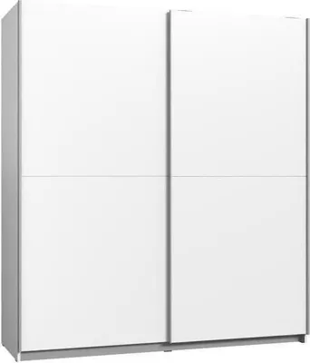 Image de Armoire avec 2 portes coulissantes - panneau de particules - blanc - 170,3 x 61,2 x 190,5 cm - ULOS