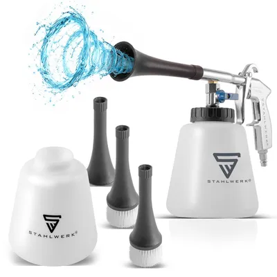 Immagine prodotto di STAHLWERK Pistola ad aria compressa RP-90 ST bianco Set di accessori effetto Tornado