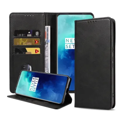 Image de Smartphonica Etui pour téléphone portable OnePlus 7T
Etui Pro en Faux Cuir avec Fermeture Magnétique et Porte-Cartes Etui Livre avec
Rabat - Noir