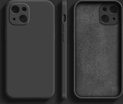Produktbild von Bunt Case Hülle mit Kameraschutz Back Cover Bumper Silikon Schutzhülle kompatibel mit iPhone 14 Pro Schwarz