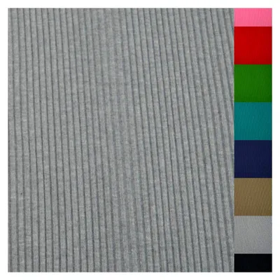 Produktbild von Charly Schwerer Bündchenstoff Grobstrick uni Meterware 50cm (11. Grau meliert)