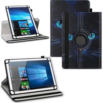 Produktbild von Universal Tablet Hülle 10 - 10.1 - 11 Zoll Tasche Schutzhülle 360° Drehbar CaseFarben:Motiv 10