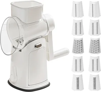 Produktbild von Multifunktionales Gemüseschneidewerkzeug, Hand Rock Zylinder Küchenreibe, Slicer Kartoffelreibe, Geeignet für Tomaten, Kohl, Karotten, Zwiebeln, Käse