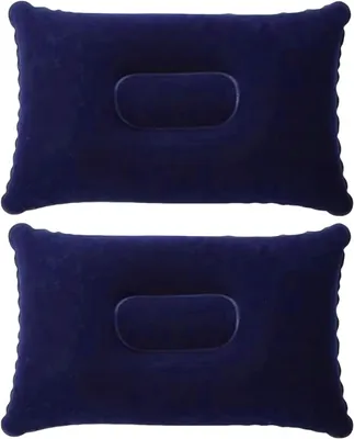 Imagen del producto de Juego de cojines inflables para la playa, de 2 piezas, ultraligeros, de 34 x 22 cm, ideales para actividades al aire libre y viajes